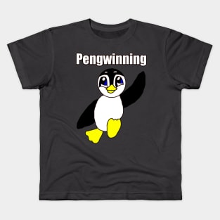 Cute Penguin Pengwinning Kids T-Shirt